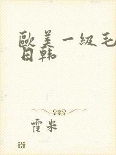 欧美一级毛a级日韩封面