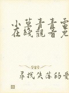 小草青青电视剧在线观看免费完整版