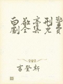 白敬亭刑警电视剧全集免费观看