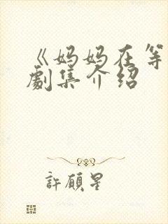 《妈妈在等你》剧集介绍封面