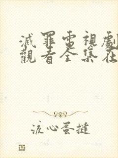 灭罪电视剧免费观看全集在线播放