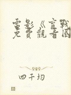 电影《盲战》2免费观看国语封面