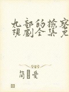 九部的检察官电视剧全集免费