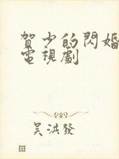 贺少的闪婚暖妻电视剧封面