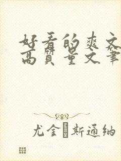 好看的爽文小说高质量文笔好