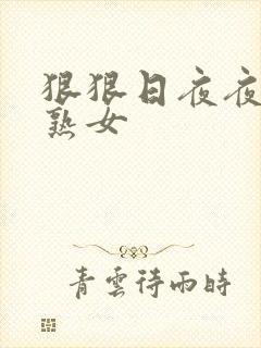 狠狠日夜夜操老熟女