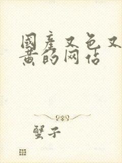 国产又色又爽又黄的网站