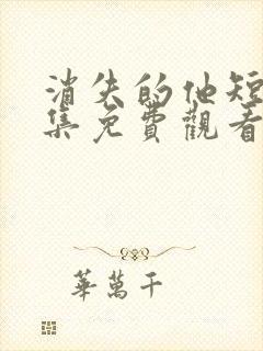 消失的他短剧全集免费观看