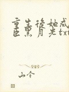 重生后她成了权臣黑月光txt