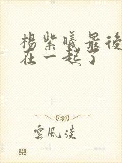 杨紫曦最后和谁在一起了