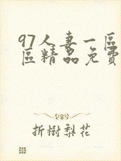 97人妻一区二区精品免费