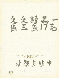 久久精品一区二区三区17毛片