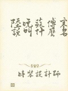 陆晚苏傅寒舟小说叫什么名封面