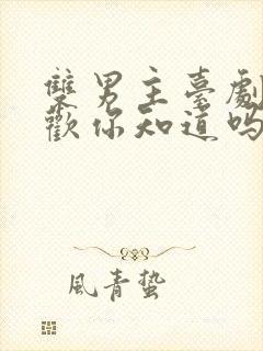 双男主台剧我喜欢你知道吗封面