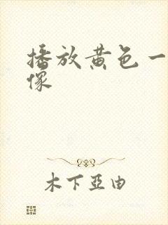 播放黄色一级录像