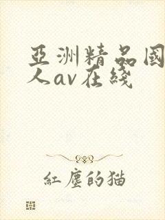 亚洲精品国产成人av在线