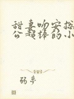 甜妻吻安总裁老公超棒的小说全集