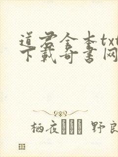 道君全本txt下载奇书网