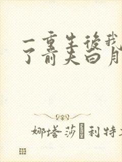 一重生后我顶替了前夫白月光