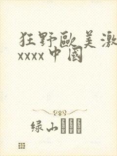 狂野欧美激情性xxxx中国