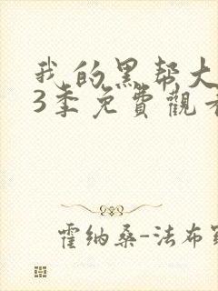 我的黑帮大佬第3季免费观看高清版封面