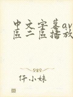 中文字幕av一区二区播放封面