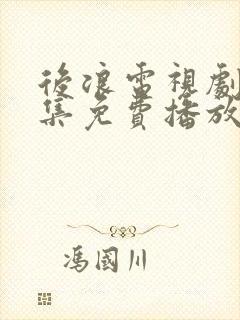 后浪电视剧40集免费播放