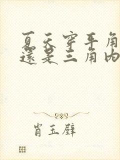 夏天穿平角内裤还是三角内裤