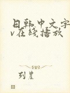 日韩中文字幕av在线播放封面