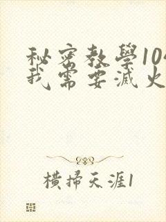 秘密教学104我需要灭火