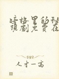 暗格里的秘密电视剧免费在线观看