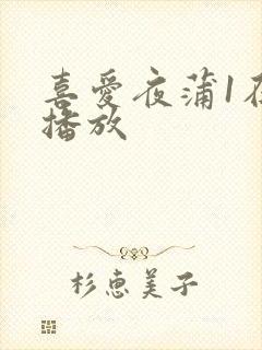 喜爱夜蒲1在线播放