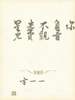 星光不负你短剧免费观看