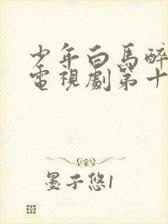 少年白马醉春风电视剧第十五集