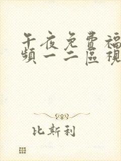 午夜免费福利视频一二区视频社区在线