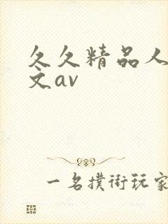 久久精品人妻中文av封面