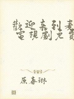 欢迎来到麦乐村 电视剧免费播放