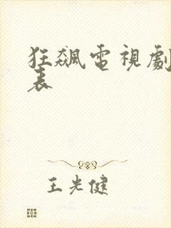 狂飙电视剧演员表