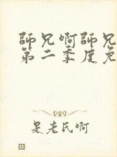 师兄啊师兄动漫第二季度免费观看