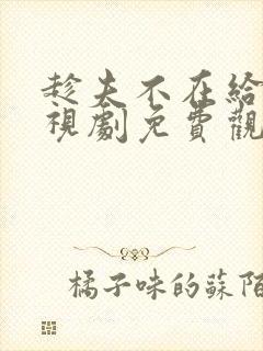 趁夫不在给公电视剧免费观看