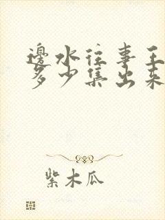 边水往事王玉雯多少集出来