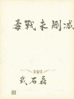 毒战未删减版封面