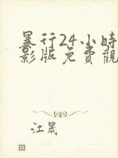 暴行24小时电影版免费观看国语封面