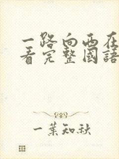 一路向西在线观看完整国语版电影