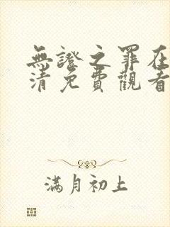 无证之罪在线高清免费观看