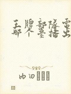 王牌部队电视剧哪个台播出