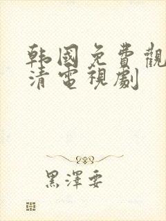 韩国免费观看高清电视剧封面