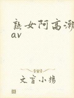 熟女阿高潮白浆av