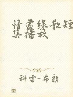 情尽缘散短剧全集播放