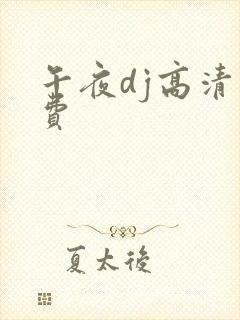 午夜dj高清免费